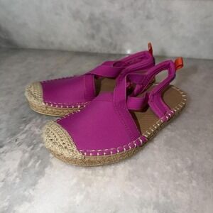 Sea Star Beachwear Espadrilles Girls 9 Pink Slingback Water Friendly